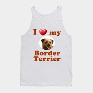 I Love My Border Terrier Tank Top